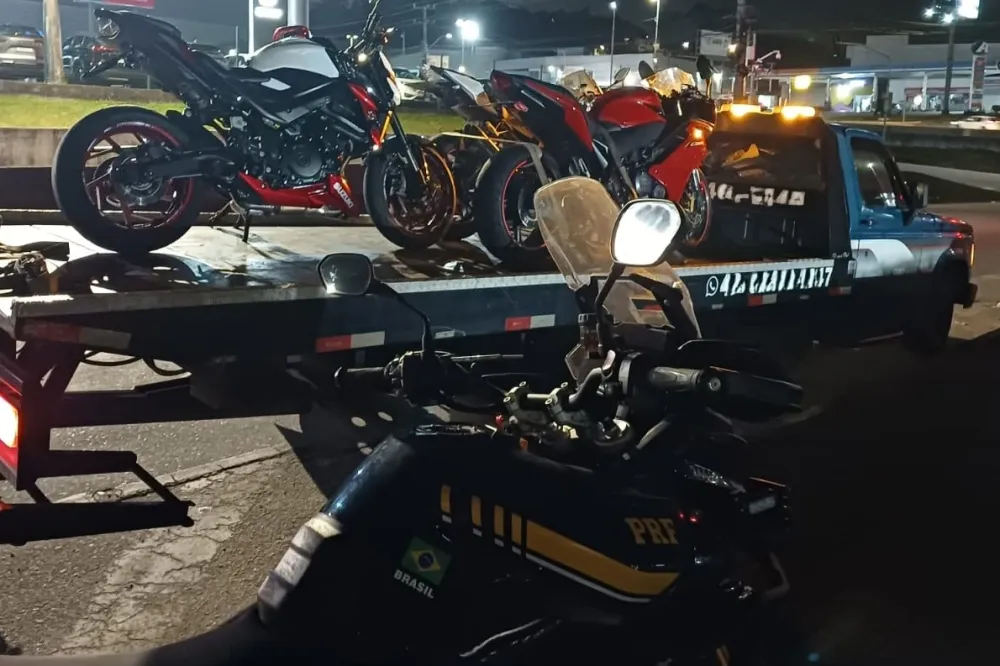 PRF apreende motocicletas com dispositivos para ocultar placa
