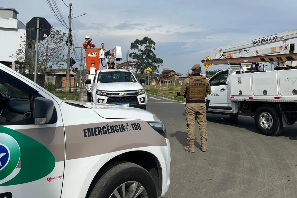 Polícia Militar deflagra operação em combate ao furto de energia elétrica em Criciúma